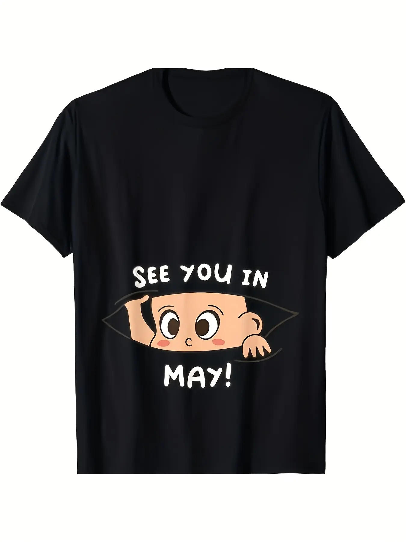 Adorable Cartoon Graduate Design for a May Graduat unisex soft cotton short sleeve t shirt, vintage graphic casual tee for men women teens, perfect birthday holiday gift for camping travel gym daily street  wear
