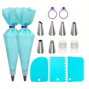 15-Piece Cake Decorating Set & Baking Kit, Pastry Decorative Kit, Cake Decorating Supplies, Perfect for Home & Bakery Use, Ideal for Christmas Halloween Festive Occasions