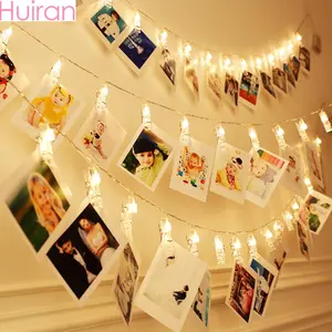 New Po Clip Light Banner Wedding Decoration Birthday Party Decor Kids Girl Boy Baby Shower Banner Christmas Decoration 2025 Gifts