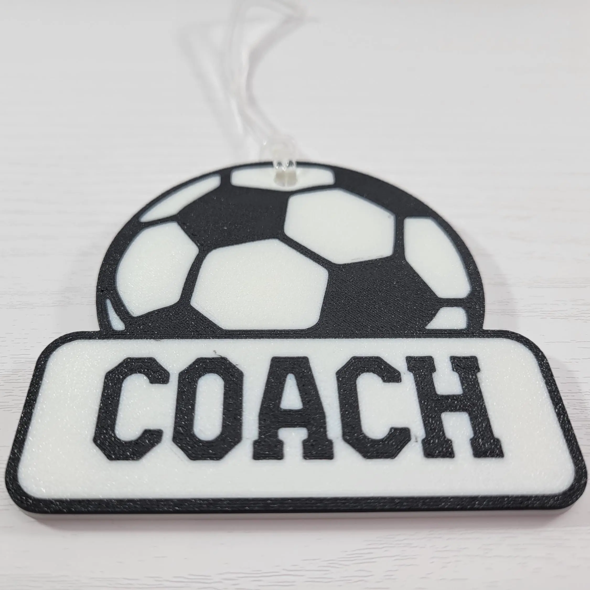 Personalized Soccer Bag Tag: Custom Name & Number, 3D Printed