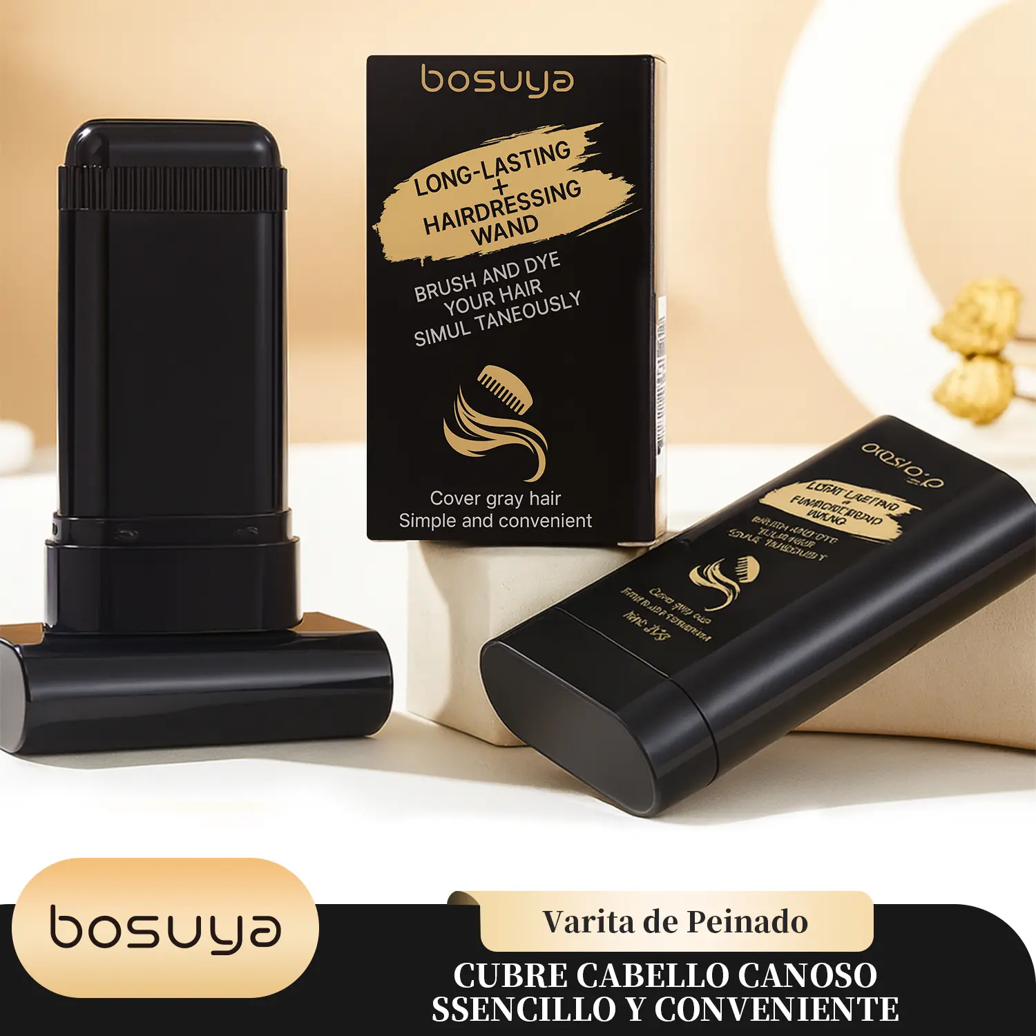 Bosuya Ultimate Hair Dye Comb – 20ml Disposable Hair Coloring Brush, Waterproof & Sweatproof Formula, Easy Application, Fast Color Replenishment, Long-Lasting Non-Fading Color, Portable Hair Dye Pen for Roots Touch-Up, Blonde Highlights & Home Haircare