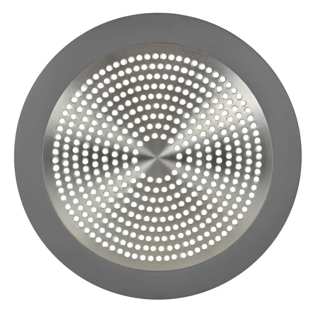 5-3/4 in. Shower Drain Strainer in Brushed Nickel