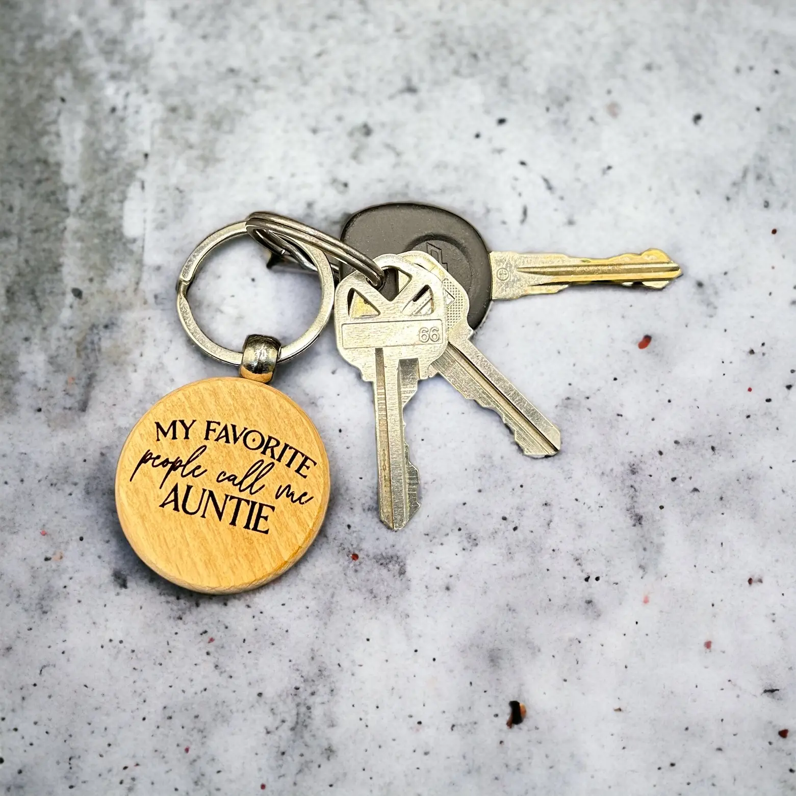 My Favorite People Call Me Auntie - Keychain