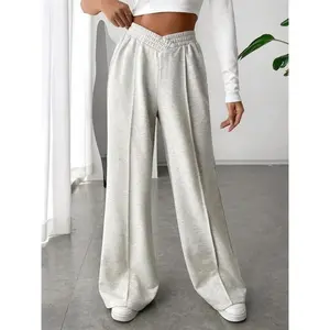 Cross Over Lounge Pant - Heather Grey