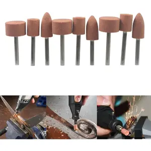 Carving Expert 9 count Abrasive Mounted Stone for Dremel Rotary Tools Grinding Stone Wheel  Dremel Accessories 1/8 Inch Shank