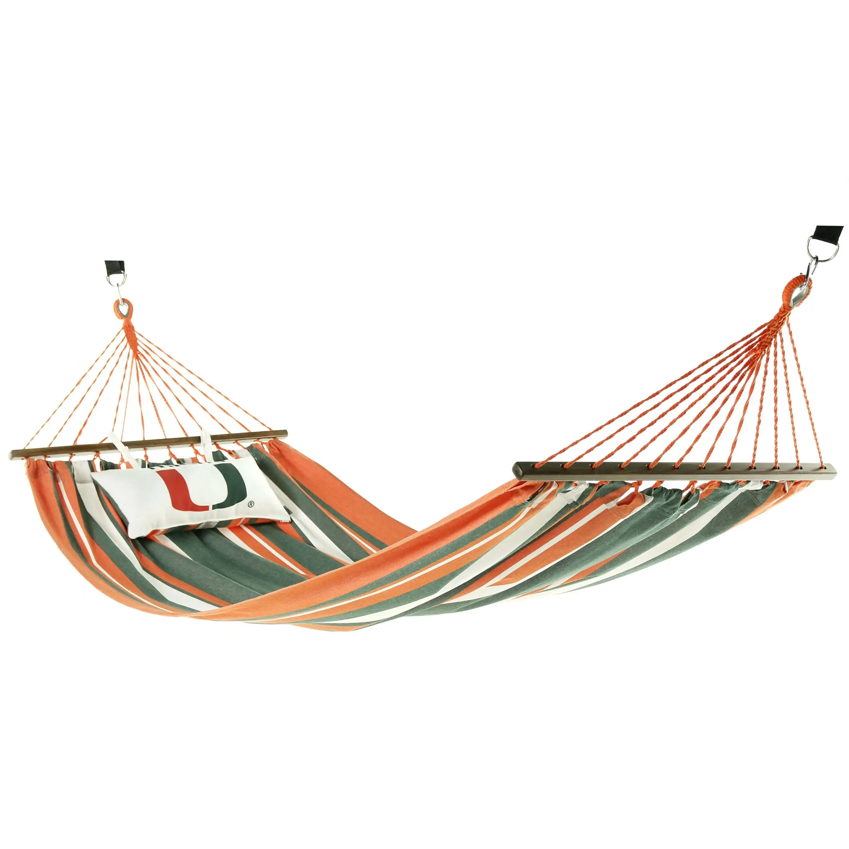 University of Miami Hurricanes Hammock, U MIAMI Furniture Decor, Canes Home Decor For Alumni and Fans, Licensed College Decor