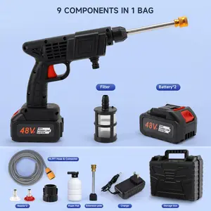 (TIKTOK BLACK FRIDAY) Cordless Pressure Washer, Portable Battery Power Washer, 48V Hand Held Pressure Washer with 2 Batteries, Small Electric Power Cleaner for Car, Garden, Floor