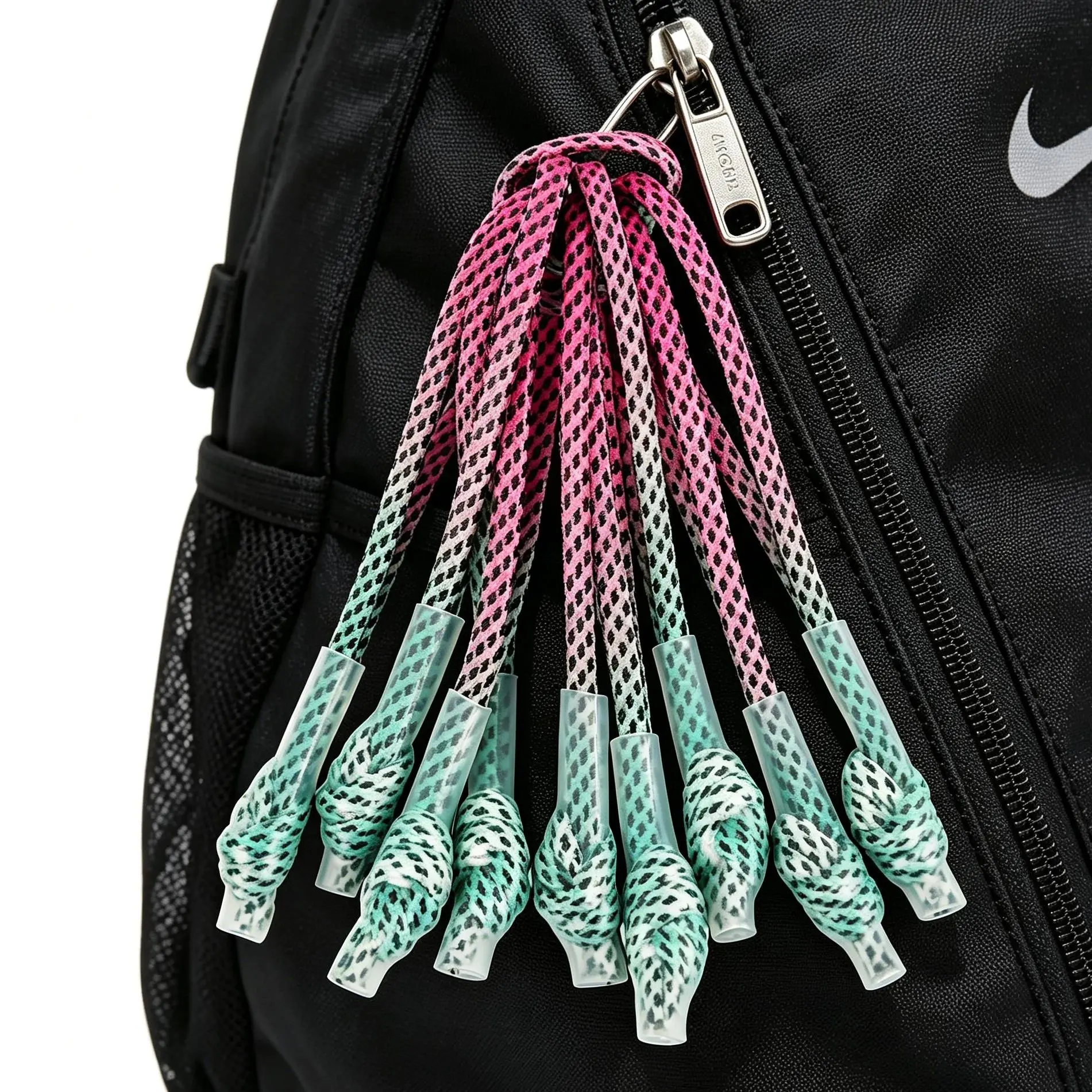 Sports & Outdoor Gym Bag Charm Set, 10-Pack Mix-9-Colors Gradient Zipper Chains, Backpack Accessory, Gift Idea (c(10 pcs zippers), 9 pcs zippers for Purse Decoration), Bag Chains, Mixed Gradient, Fashion Bag Charm, Mix-9-Colors (9 Pcs Zippers)