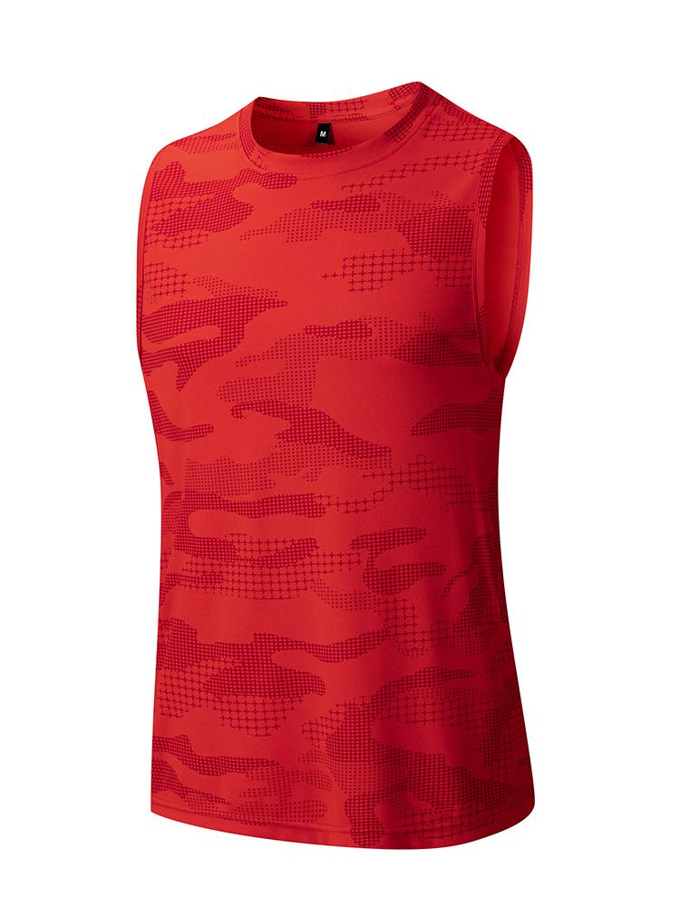 Cool Camouflage Tank Top Men's Cool Breathable Sleeveless Fitness Tank for Menswear Vests