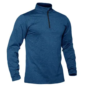 MAGCOMSEN Men's Running Athletic Shirts 1/4 Zip Fleece Pullover Long Sleeve Spring Sweatshirts