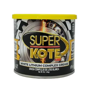 Lithium Complex Grease| Multipurpose| NLGI 2| EP| High Temp| Automotive| Construction| Industry| Gear| Wheel Bearing| Axle| Ball Joint|White| 1 LB Can