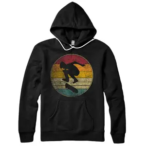 Personalized Skateboard Skater Skating Vintage Distressed Retro Boys Kids Pullover Hoodie