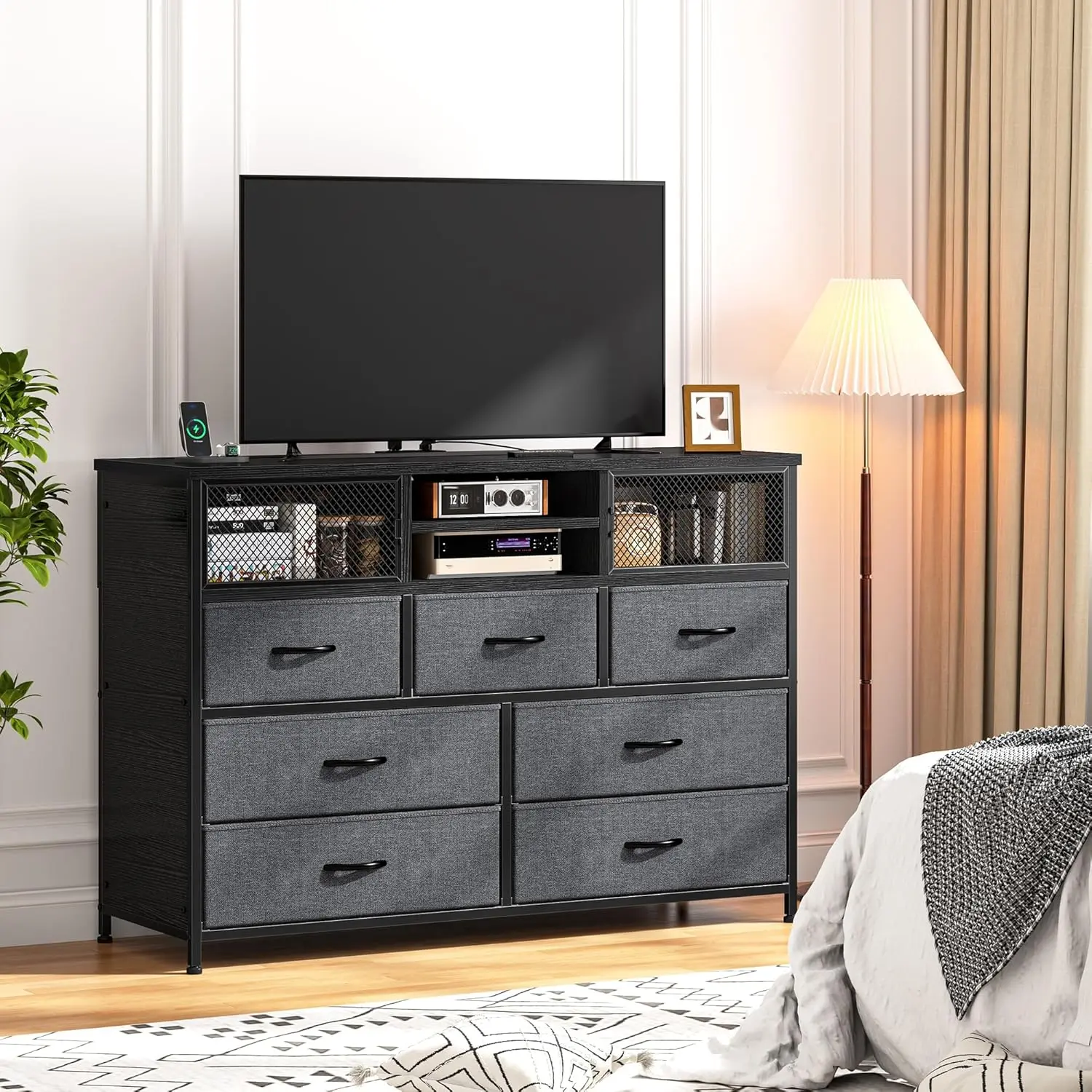 Gray-7 Drawer(Power Outlet)