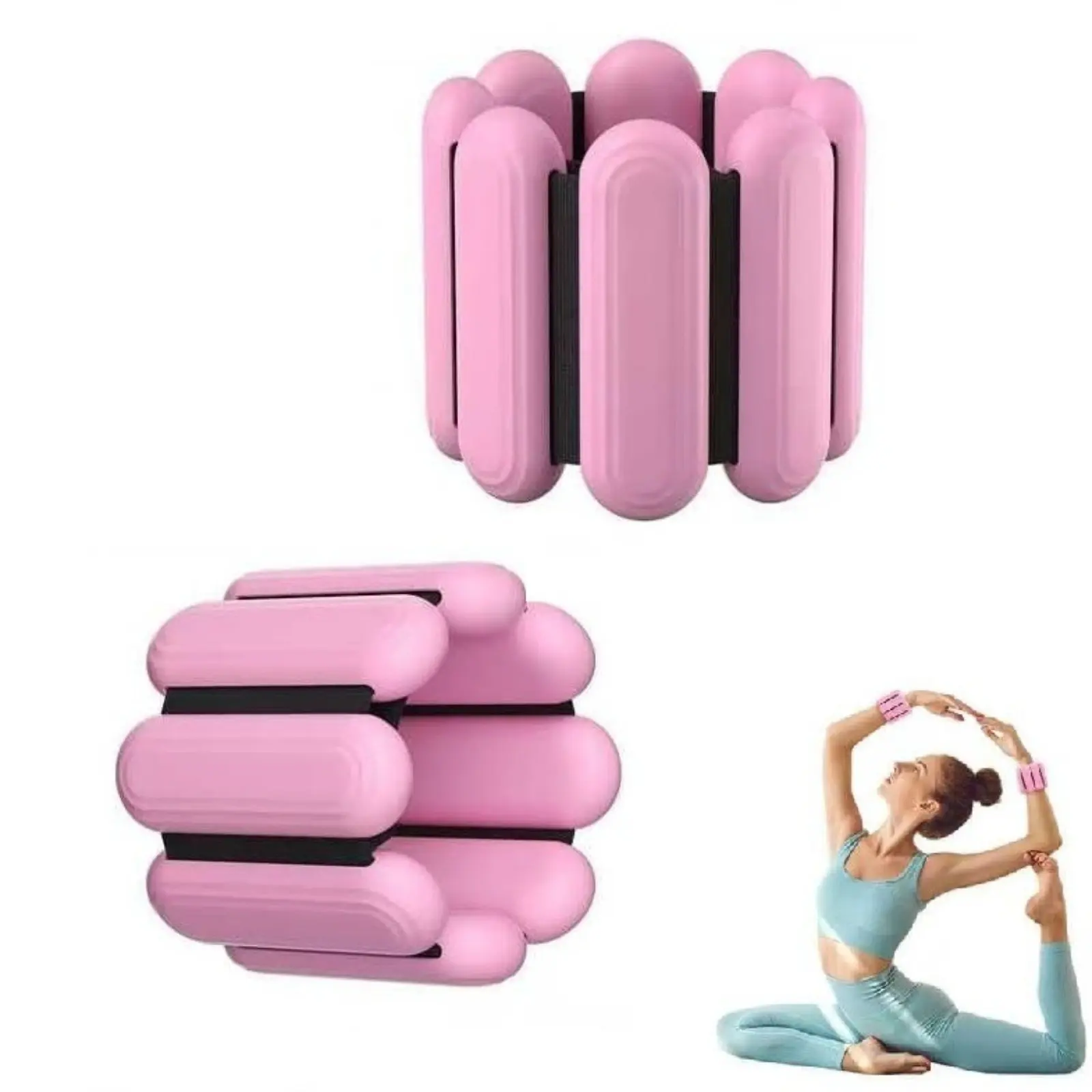 Women's wrist and ankle weight, wearable arm and leg weight set, adjustable ankle weight, suitable for walking, yoga, dance, exercise, Pilates, running, Weight Training Equipment, Strength Training Equipment, Strength Training Gear