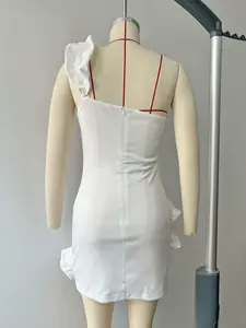 Casual White Mini Party Dress