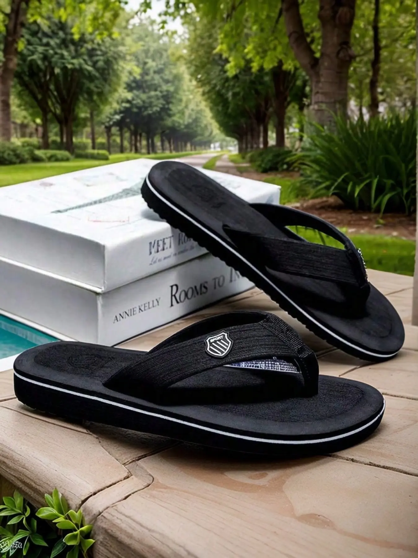 Men's Eva Sandals, Soft Comfortable Slip-On Shoes, Casual Lightweight Footwear for Daily Wear & Outdoor Activities, Casual Flip Flops, Summer Sandals