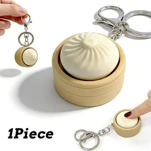 1Piece Dumpling Keyboard Fidget Toy – Crisp Sound,Creamy,Stress Relief Fidget Clicker Keychain,Quiet Anxiety Toys for Adults at Work, Travel, Home – Anxiety Relief & Focus Boost (1pc)