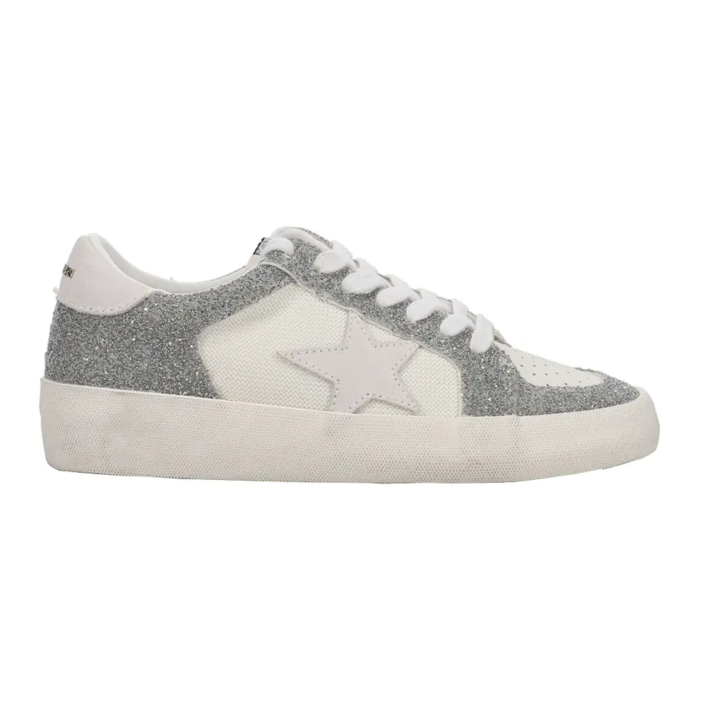 Vintage Havana Womens Reflex Slip On Platform Sneakers Shoes Casual - Silver, White