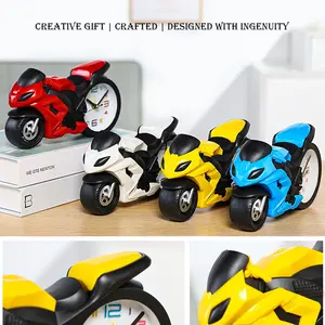 Creative Racing Car Art Alarm Clock, Cartoon Home Decor Table Clock, Bedroom Bedside Desktop Timepiece, Unique Gift Idea, Design, Decoration