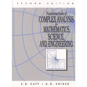 USED-Fundamentals of Complex Analysis for Mathematics, Science And Engineering (2nd Edition) by E. B. Saff (Hardcover)