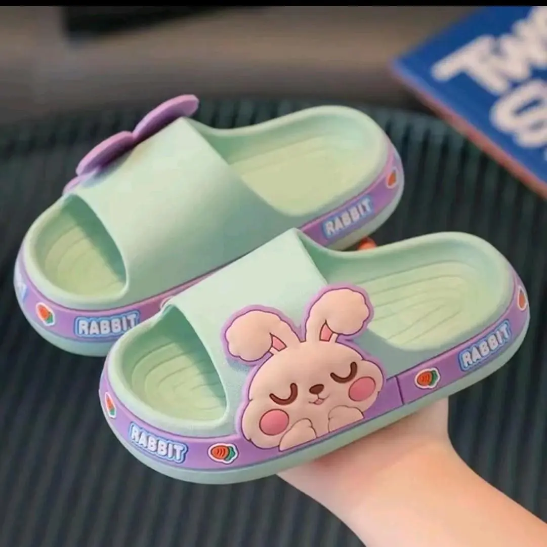 Kids' Super Soft Platform Slides, Solid Color Slip-On PVC Footwear with Thick Cushioned Sole for Casual Home and Outdoor Use, Pvc Upper