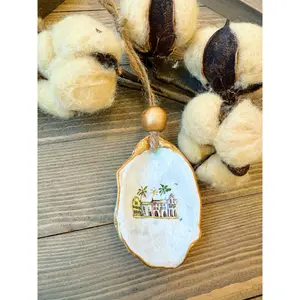 Rainbow Row Oyster Ornaments