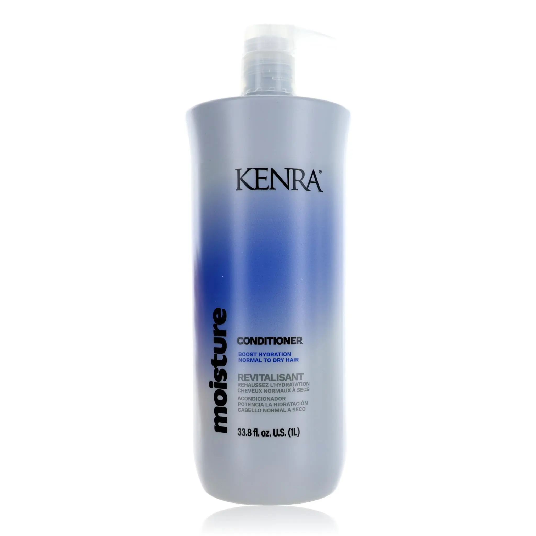 KENRA PROFESSIONAL Moisture Conditioner, Intensely Hydrating & Moisturizing Formula for Daily Hair Care, 33.8 oz / 1 L, Scented