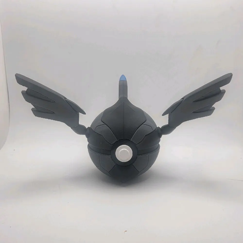Zekrom Themed Pokeball Art Toy - Large, Normal-Sized, Glossy Finish, Custom Design Collectible for Pokemon Fans