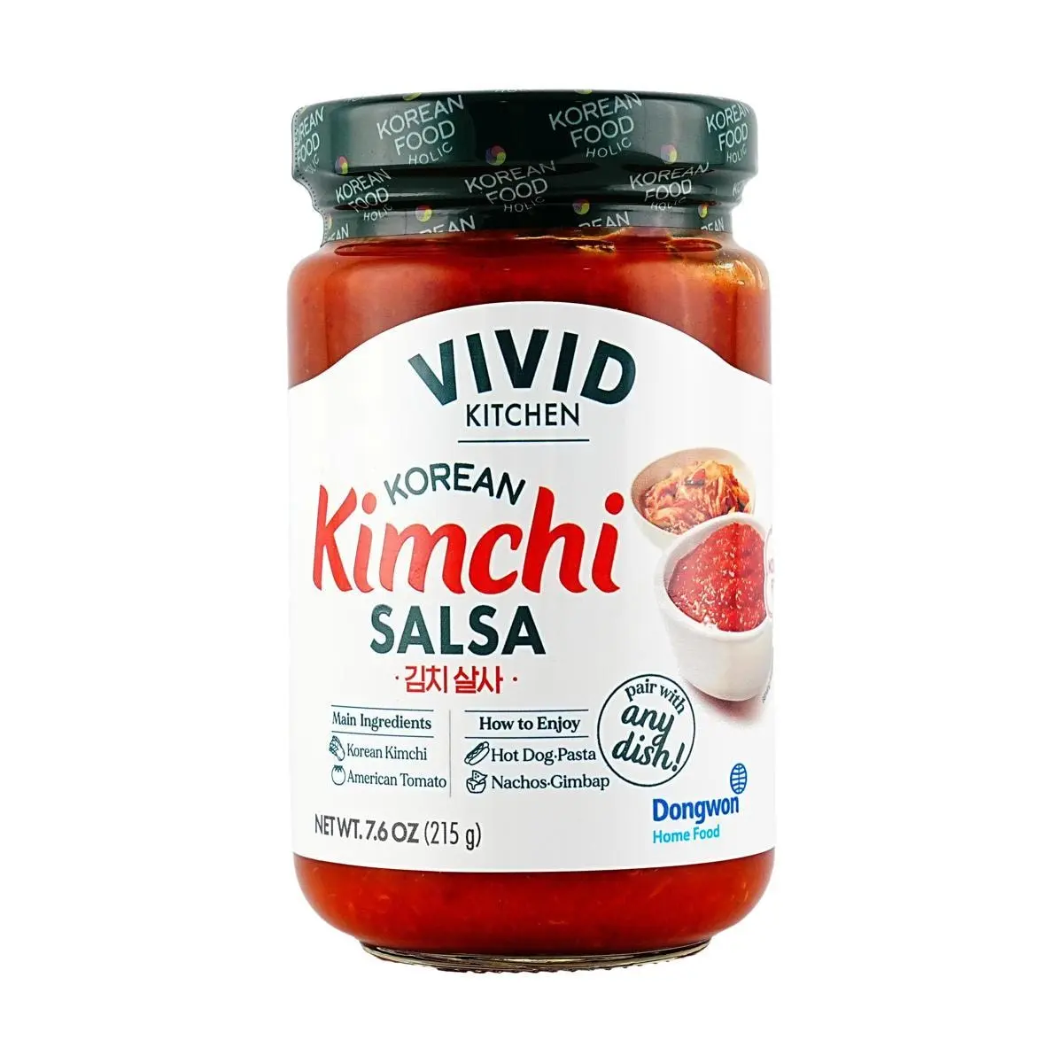 DONGWON Korean Kimchi Salsa Sauce 215g - Perfect for Marinades, Dipping, BBQ, Fried Chicken & Nachos