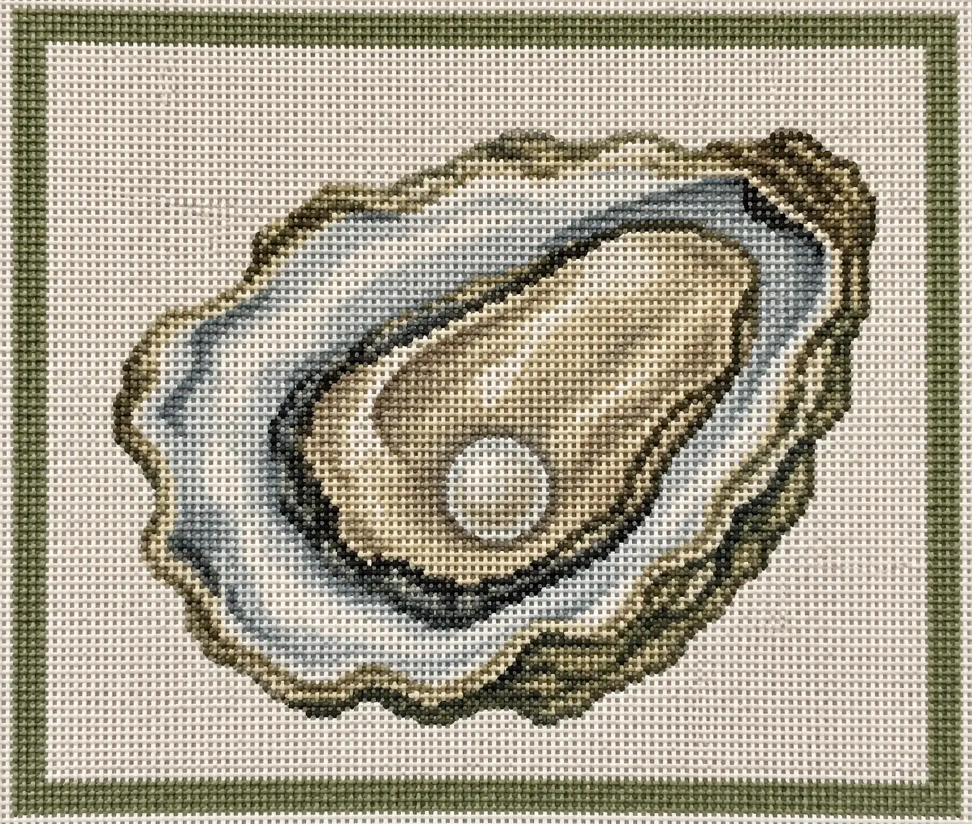 Oyster Printed Needlepoint Canvas