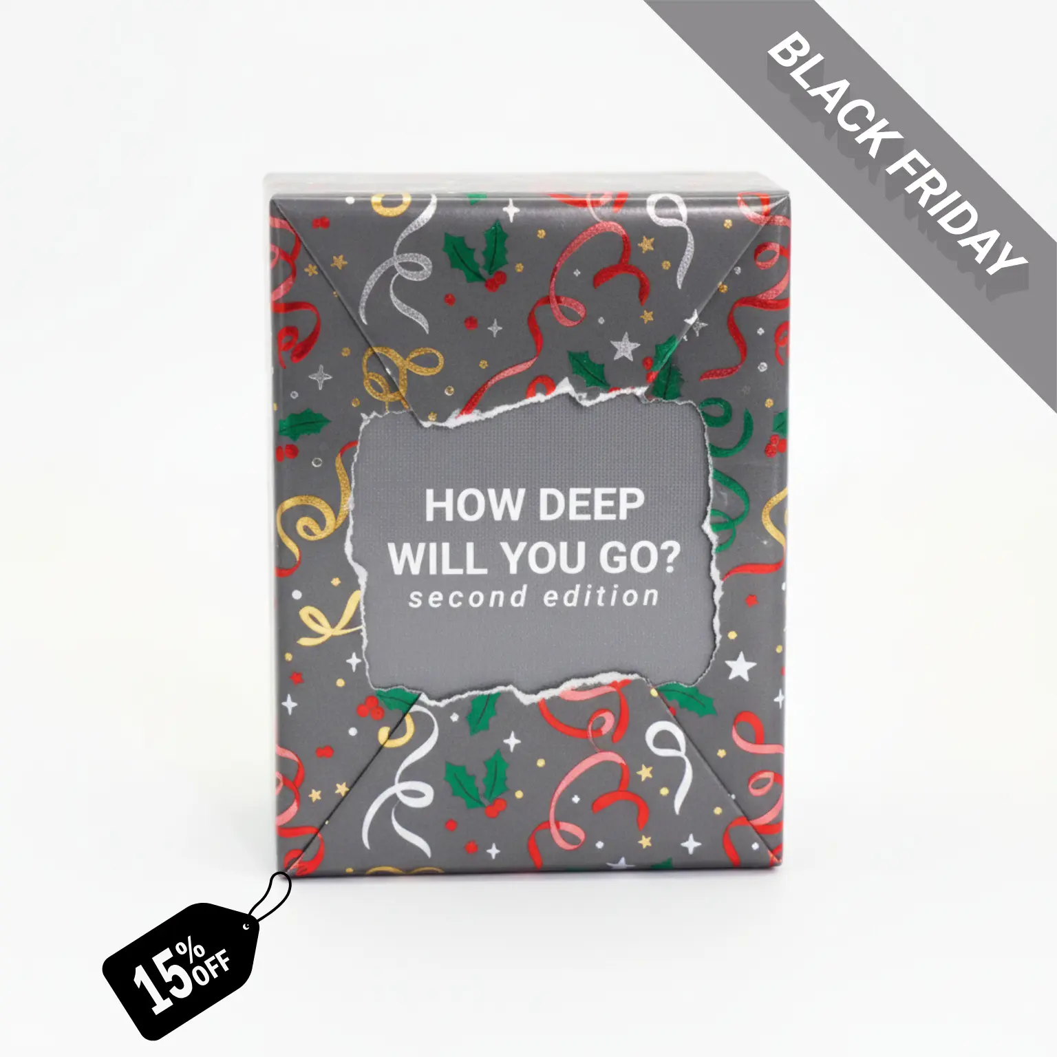 HOW DEEP WILL YOU GO? 2nd Edition (ALL NEW QUESTIONS) - Deep Question Card Game For Deeper Connections With Friends, Family, Partner, Strangers, Anyone - 2-8 Players