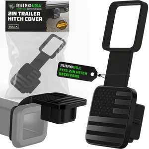 Rhino USA American Flag Trailer Hitch Cover for 2 Inch Receivers - Protects Tow Hitch Covers from Dust, Water, Mud and Snow for Trucks, Jeep, Tacoma
