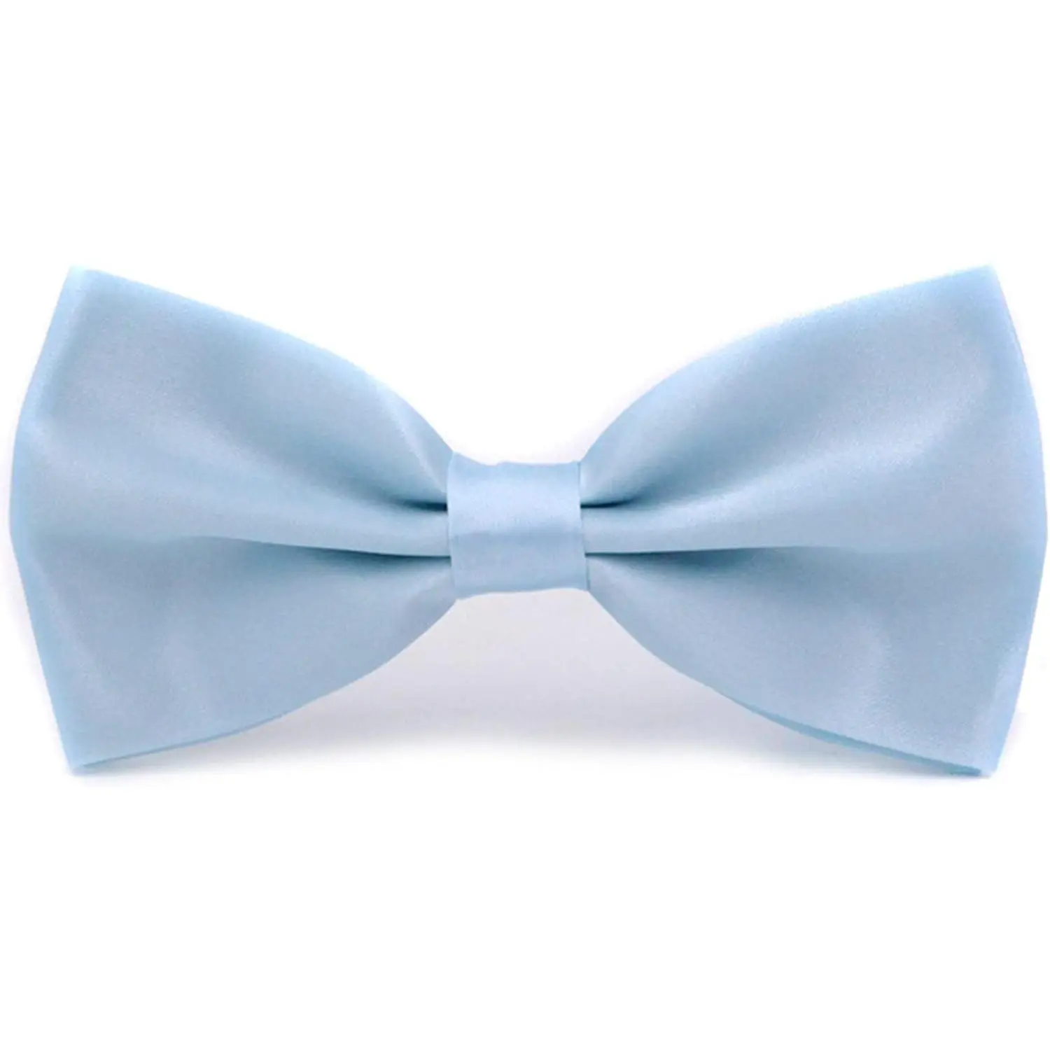 Classic Solid Polyester Bow Tie for Men & Youth, 4.7" Wide Pre-Tied with Adjustable Clip-On for Formal Events and Weddings, Male, Will Not Fade, Bowtie, Classic Classy Design, Formal Wear, Unisex, 14 Inches To 20 Inches, Double Layer, 4.7 Inches Wide