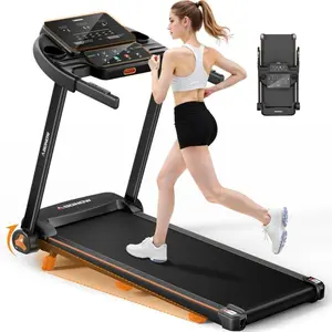 Foldable Treadmill for Home with Incline - Extra Large Dual LED Screen, 8.5MPH M
