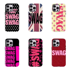 SWAG Pink and Cool Girl Phone Case - New Y2K Style Shockproof Protective Cover for iPhone 16/15/14/13/12/11/17 ProMax Plus for Samsung phones, suitable for both men and women,  Perfect Gift for Women Men.A gift for the fans, Accessories, Shell