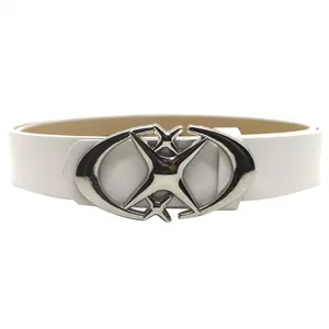 Punk Moon Star Buckle Belt Gothic Vintage Cross Metal Waistband Unisex PU