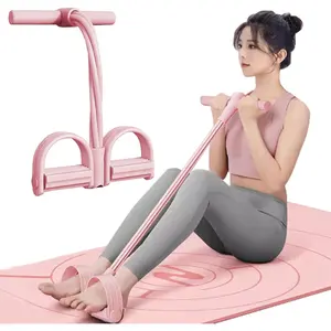 Multifunction Tension Rope, 6-Tube Elastic Yoga Pedal Puller Resistance Band,  Elastic Pull Rope Fitness, Full-Body Workout at Home Gym, Exercise Sit-up, Yoga, Abdominal Training