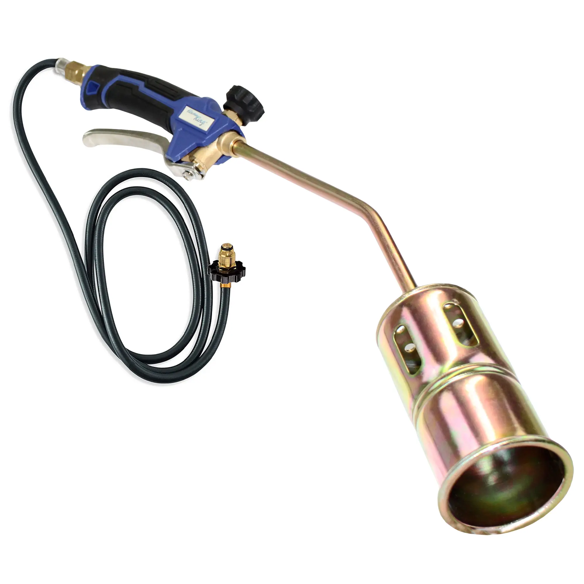 Flame King Propane Torch Kit Heavy Duty Weed Burner, 320,000 BTU with 6-ft Hose for Weed Burning, Melting Ice and Snow, and Roofing