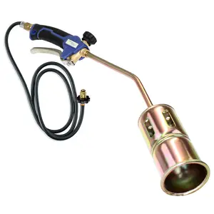 Flame King Propane Torch Kit Heavy Duty Weed Burner, 320,000 BTU with 6-ft Hose for Weed Burning, Melting Ice and Snow, and Roofing