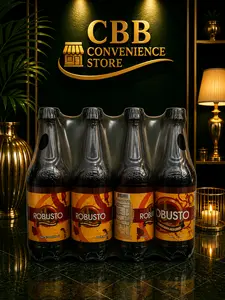 GENERIC Robusto Energy Drink - 12-Pack, 16 FL oz Sugar-Caramel Flavor Haitian Beverage with Vitamin, 150 Cal/Serving Chilled Sports Drink