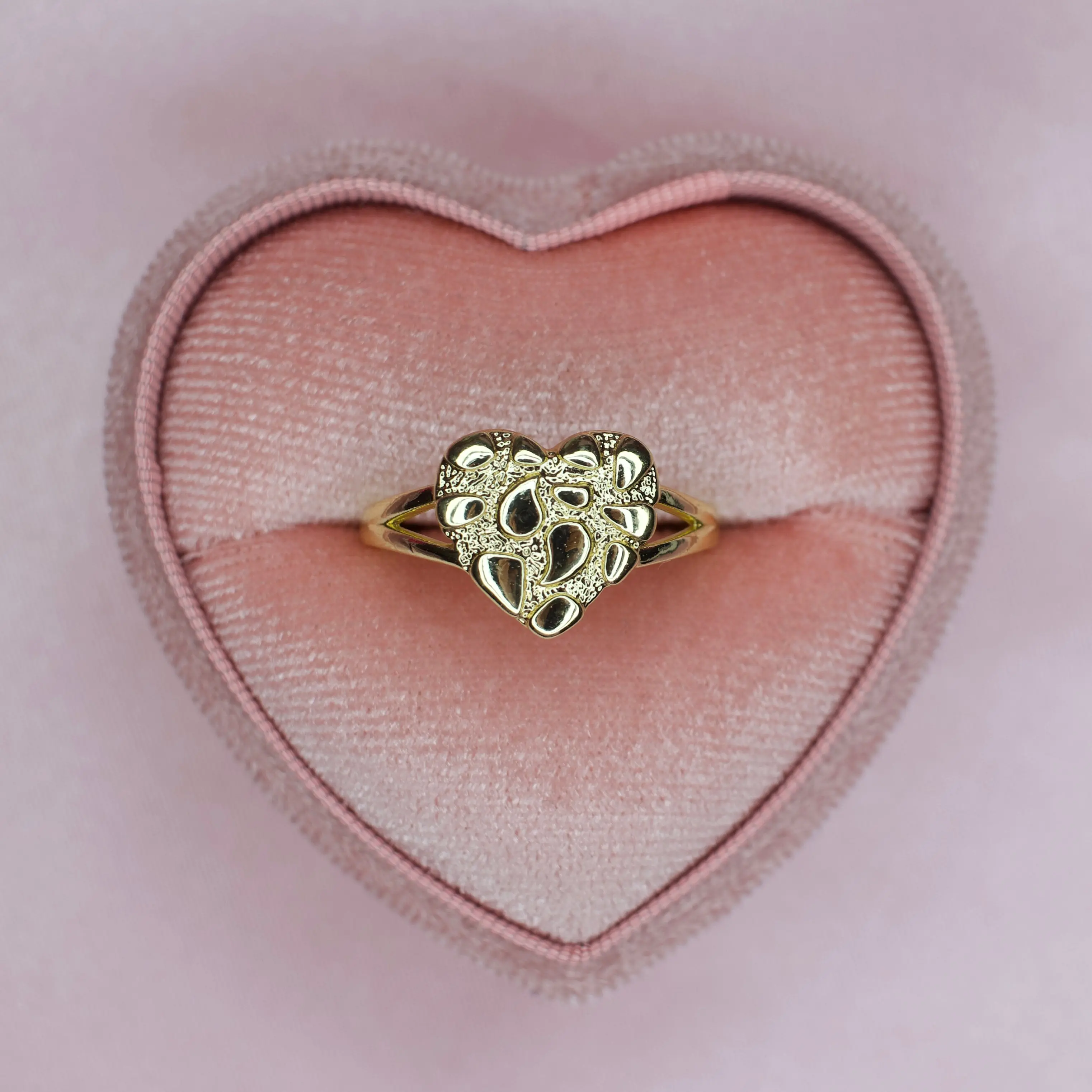 Nugget Heart Ring