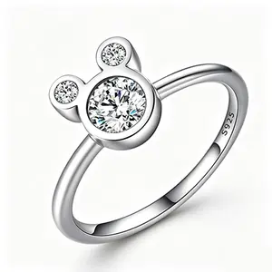 DISNEY Mickey Mouse Rings in Three Sizes – Classic Design for Comfort and Style, Perfect for Any Occasion, Disney Magic Accessory for Fans