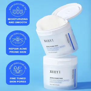 XUEYI Salicylic Acid Exfoliating Cotton Pads (70 pcs). With AHA, BHA (Salicylic Acid), Panthenol & Sodium Hyaluronate. Effectively cleans pores, reduces blackheads, controls oil & moisturizes. Ideal for oily, acne-prone skin and enlarged pores. Daily Gent