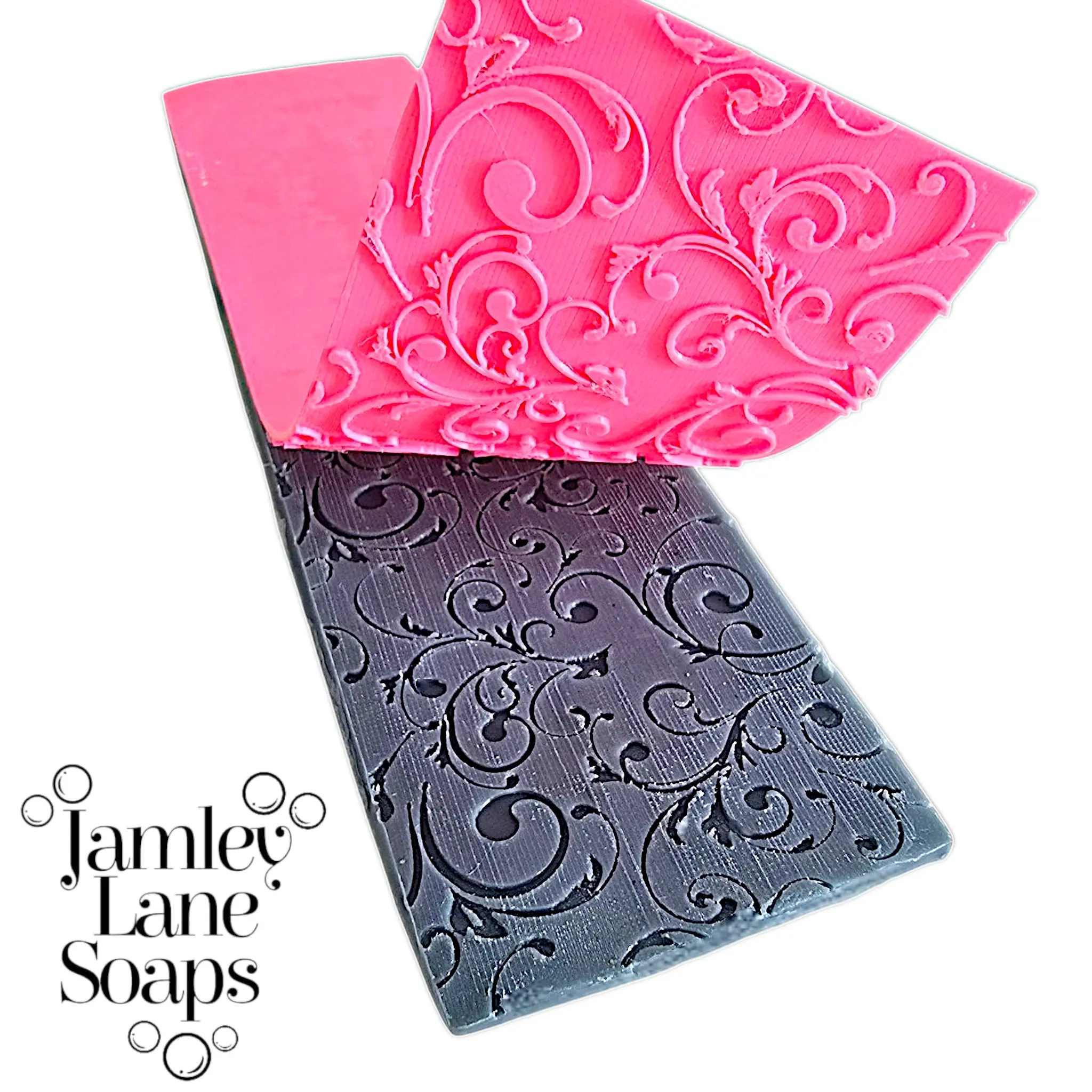 Heritage Swirl Soap Impression Mat | Vintage Scroll Texture