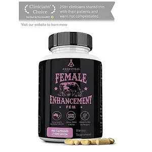 Ancestral Supplements FEM Capsules, Women’s Grass Fed Whole Food Dietary Supplement, Nutrient Support, 180 Count