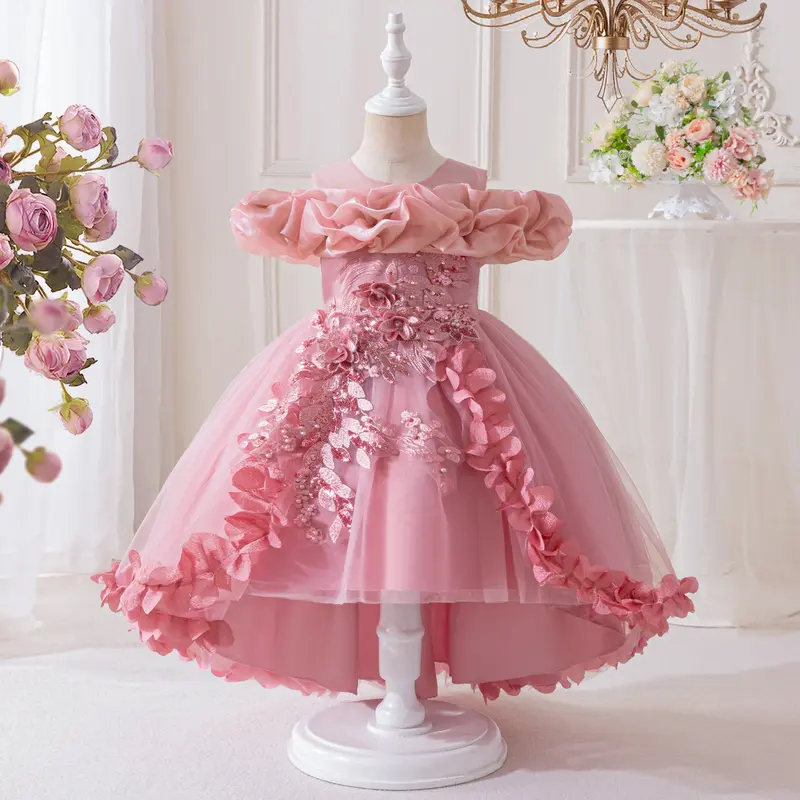 pink cupcake pageant dress Sugar Kayne C229 Girls Cupcake Pageant Dress Bow Shoulders 6M / Blue