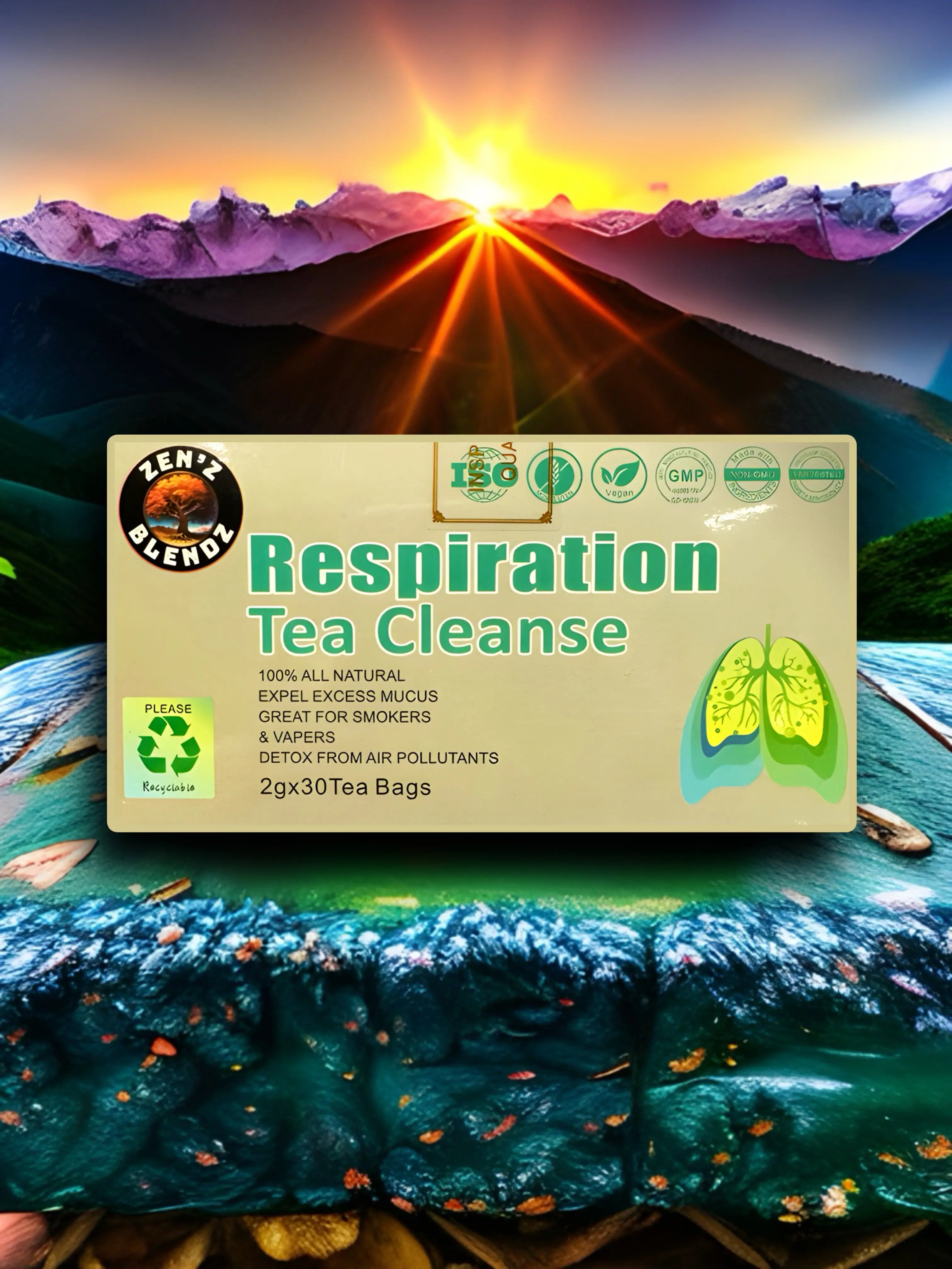30 Day Lung & Respiratory Detox Tea - Buy 2 Get 25% OFF -