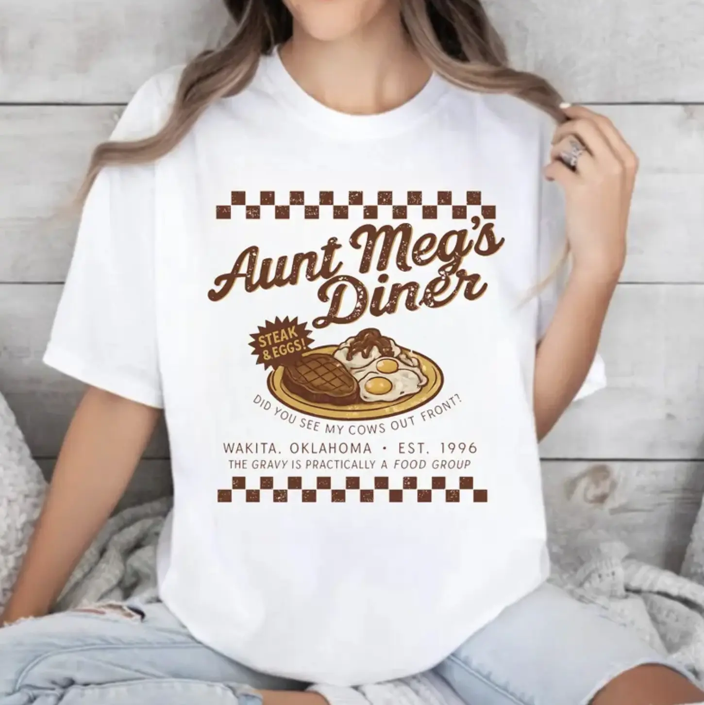 Aunt Meg’s Diner Twister Movie T-Shirt, Vintage Storm Chaser Tee, Retro 90s Film Shirt, Graphic Movie Lover Gift, Classic Cotton Shirt For Men And Women, Full Colors, Full Sizes