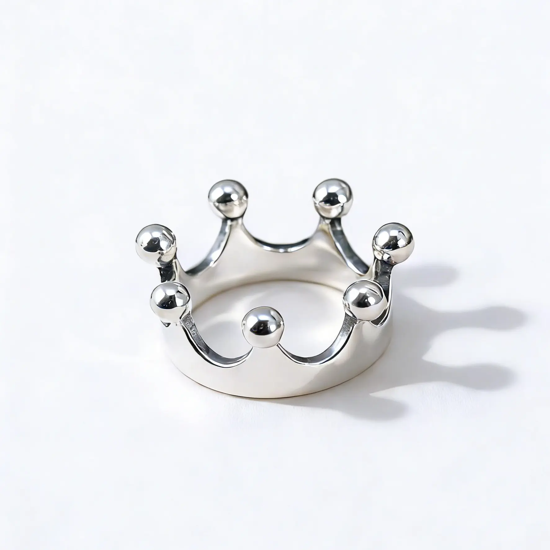 Sterling Silver Crown Band Ring – Elegant Princess Style Accessory-Size6-10inch- engagement proposal- jewelry tiktok  jewelry on sale Beautiful Rings
