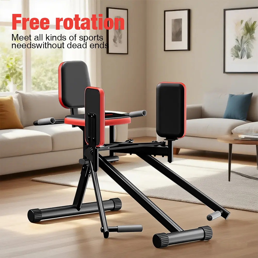 360° Rotating Hip Abductor Machine for Home Gym – Glute & Thigh Toner, Booty Builder with Adjustable Resistance, Stable Armrests & Anti-Slip Design for Women's Leg Sculpting
